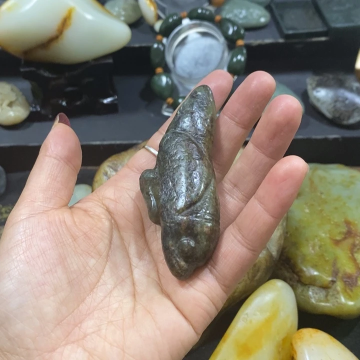 @***)和田玉（糖玉）未镶嵌挂件