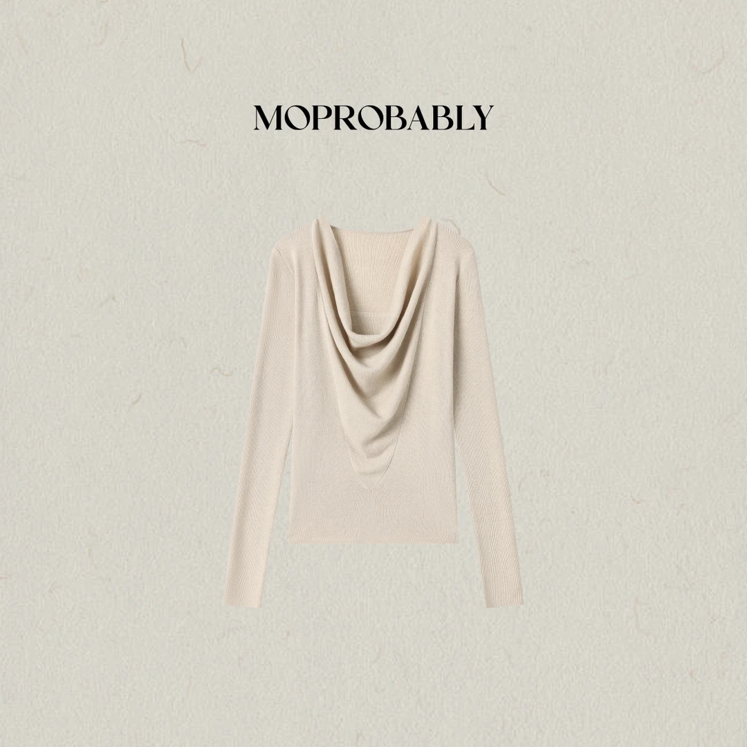 Moprobably李予诺「微秀」慵懒时尚百搭针织套头毛衫L5376080