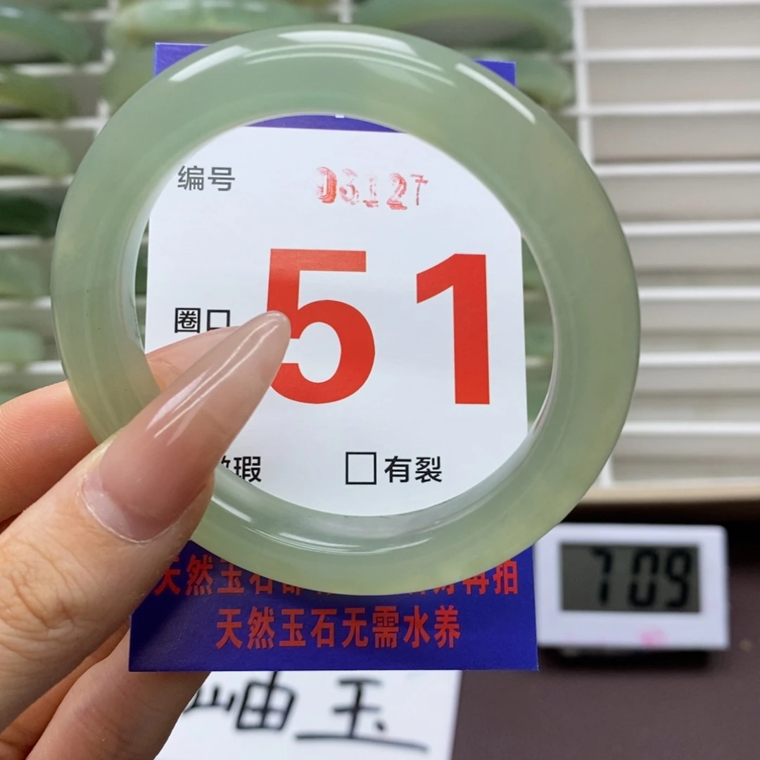 未镶嵌蛇纹石玉手镯