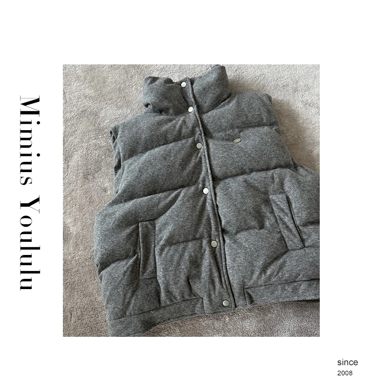 【mimius】&喵喵  休斯顿-冬季保暖加厚马甲外套 F12501-1