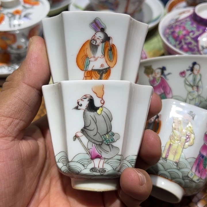 纯手绘精品盖碗杯