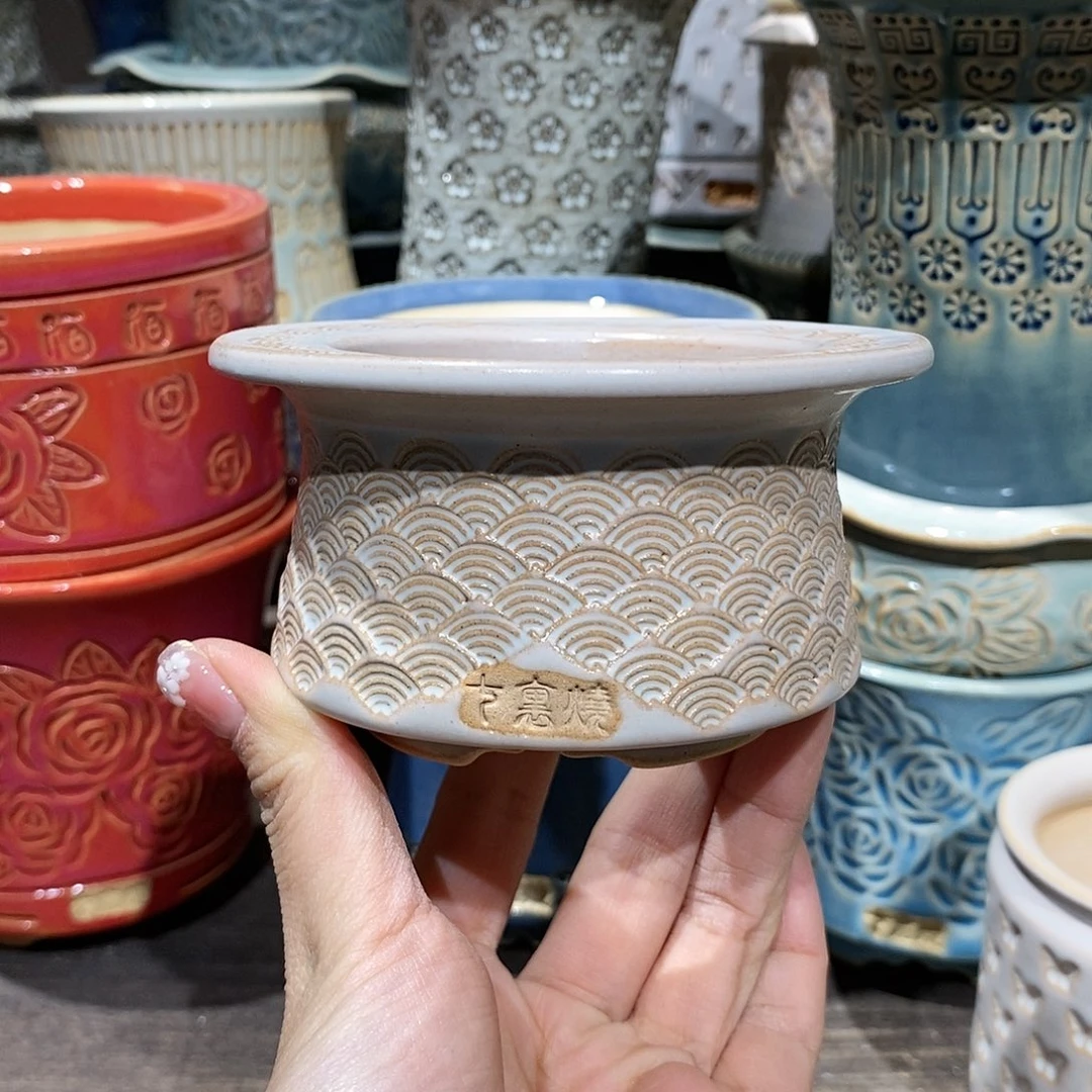 七里烧花盆1-16-556口径6