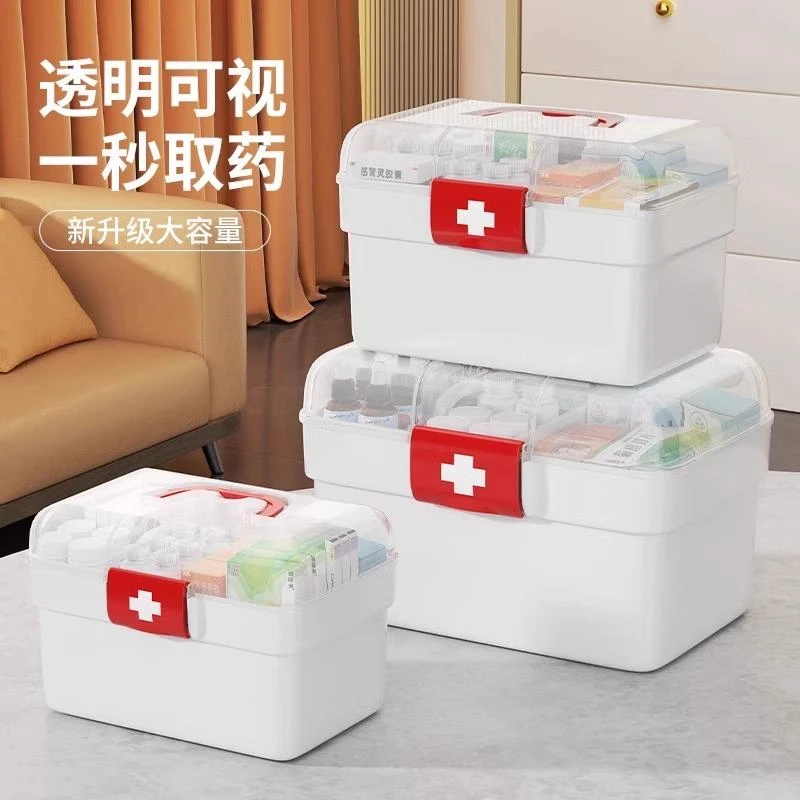 医药箱家庭装学生宿舍常备药医疗箱急救药物药品收纳盒家用小药箱
