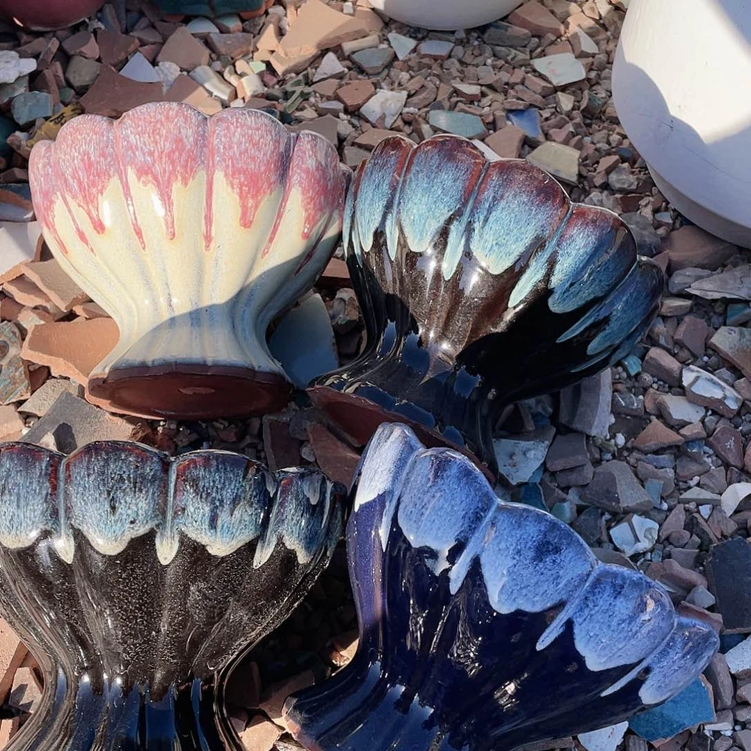 红陶王嫂花盆0115-65微瑕