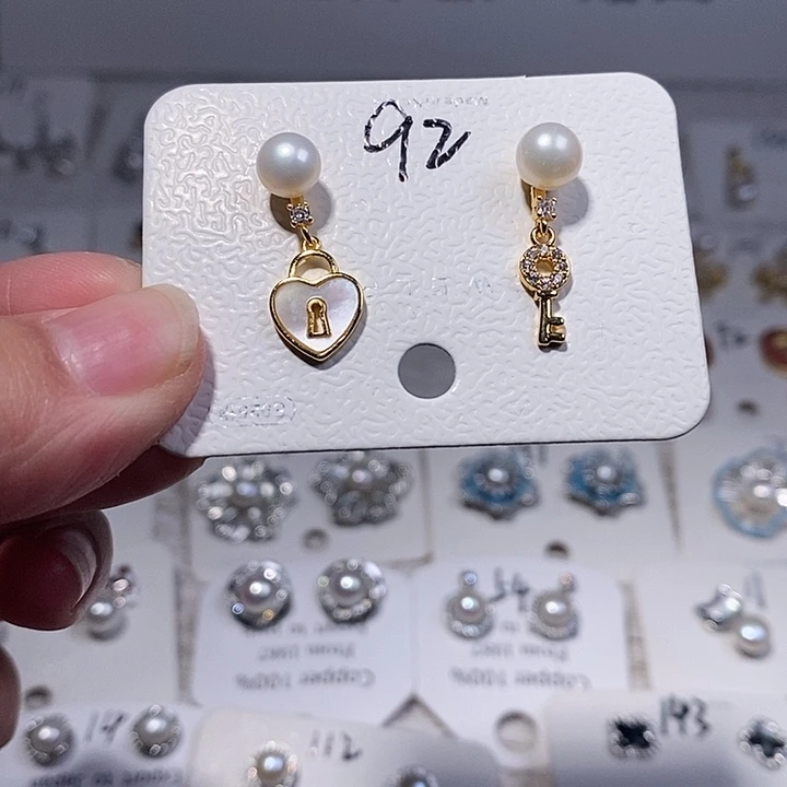 耳饰未镶嵌淡水珍珠