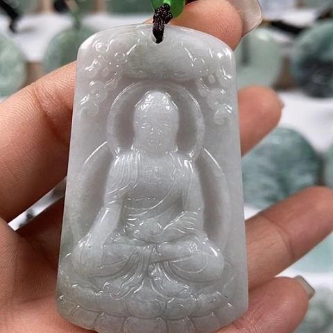 翡翠颈饰未镶嵌阿尼陀佛福利