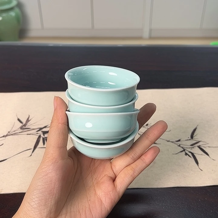 龙泉云间青瓷小米茶器