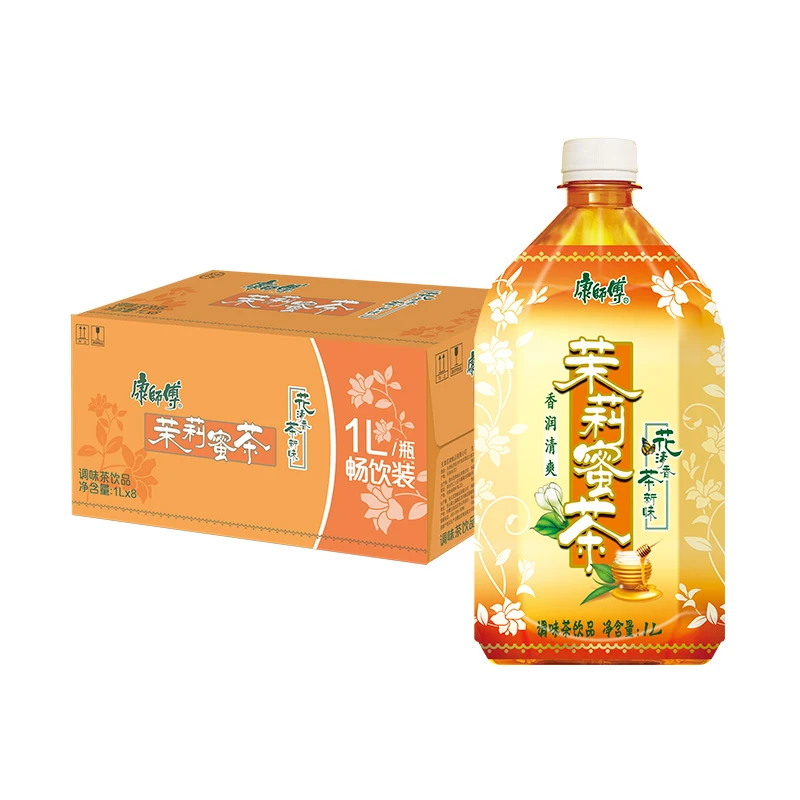 康师傅茉莉蜜茶1L*8大瓶解渴茶饮料正品整箱囤货批发特惠超值包邮