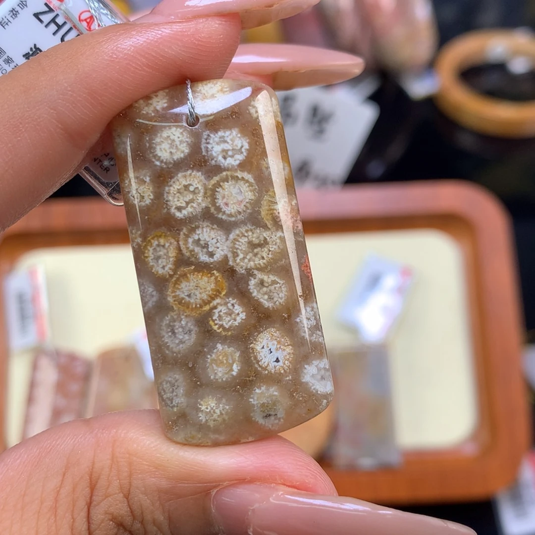 【闪购商品】颈饰未镶嵌硅化珊瑚（珊瑚玉）夏****8