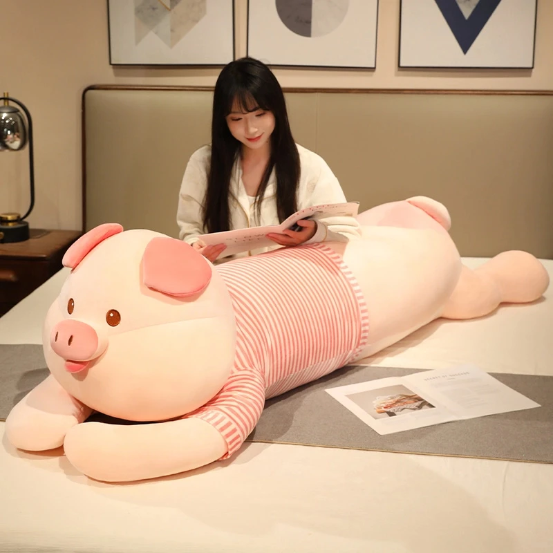 可爱小猪玩偶抱枕男女生夹腿睡觉超大猪猪枕头毛绒玩具布娃娃礼物