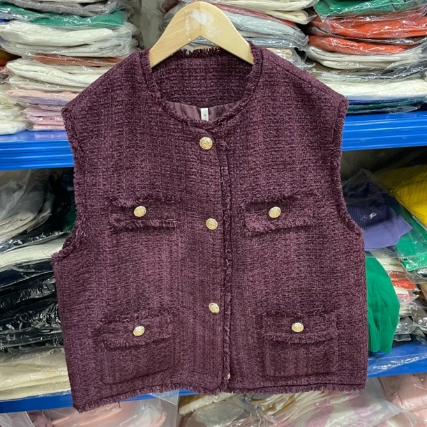 24-846法式气质小香风马甲