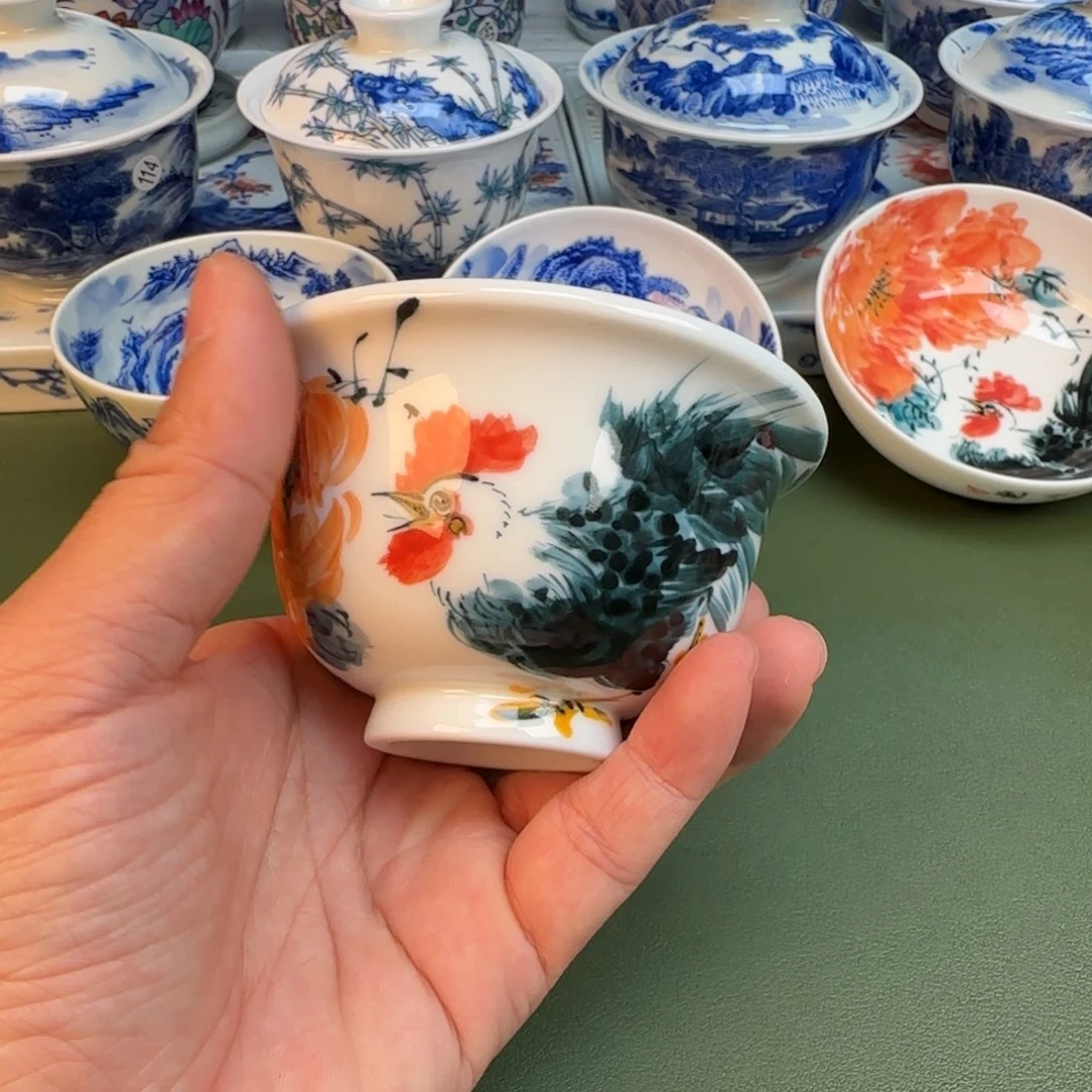 陶纯手工纯手绘茶具，359