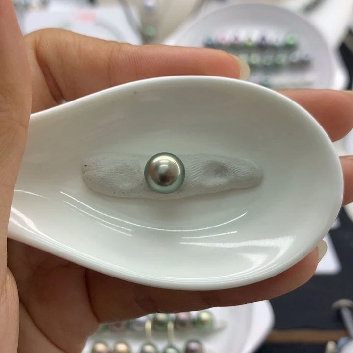 海水珍珠裸珠孔雀绿