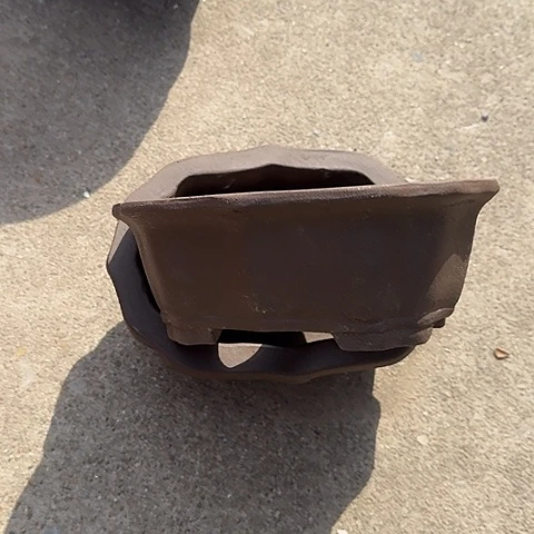 紫砂宜兴紫砂花盆22+22莲花