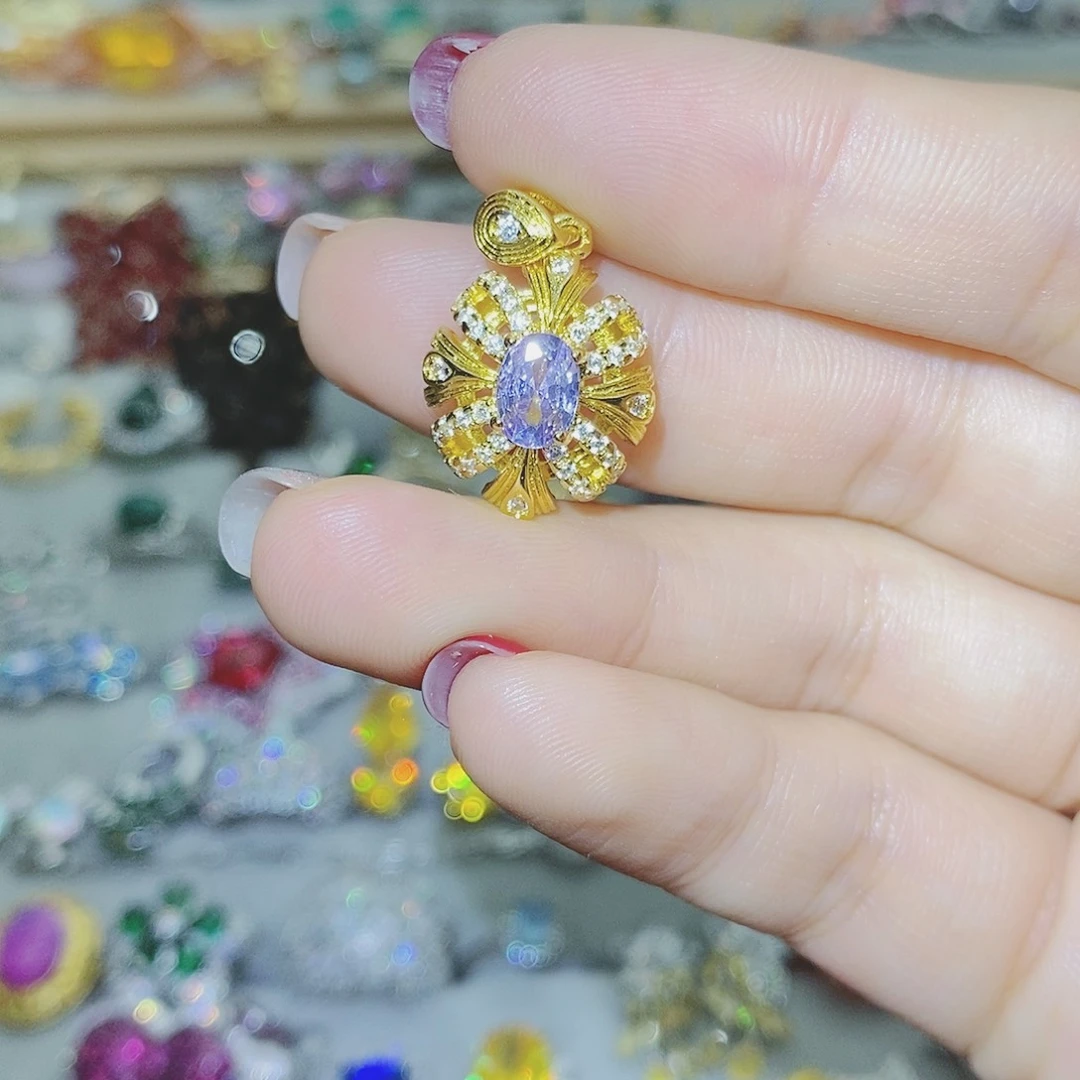 【闪购商品】托帕石耳饰银S925镶嵌