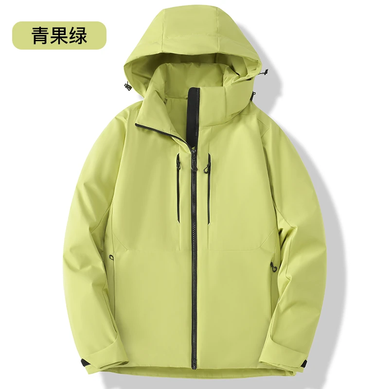 石墨烯冬季防寒服保暖冲锋衣外套男女同款加厚棉服休闲棉衣情侣装