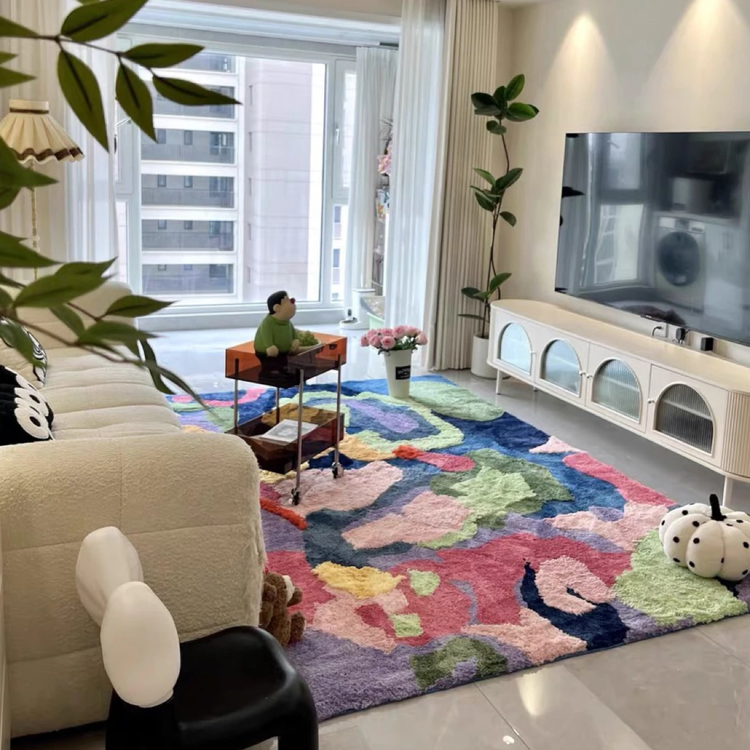 多巴胺 魔法彩虹100*150客厅卧室地毯
