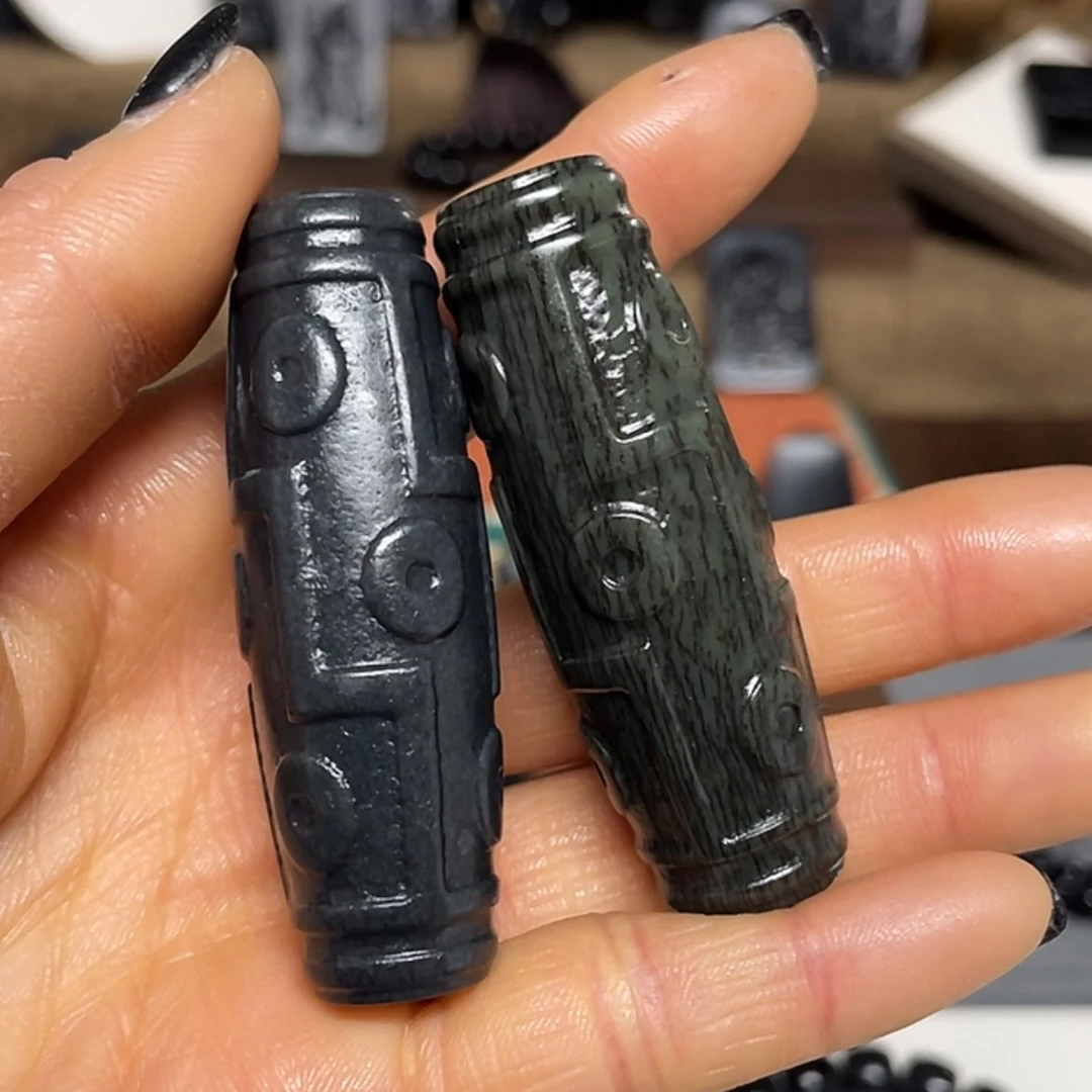 【闪购商品】和田玉（墨玉）吊坠(不含链)未镶嵌全****夹