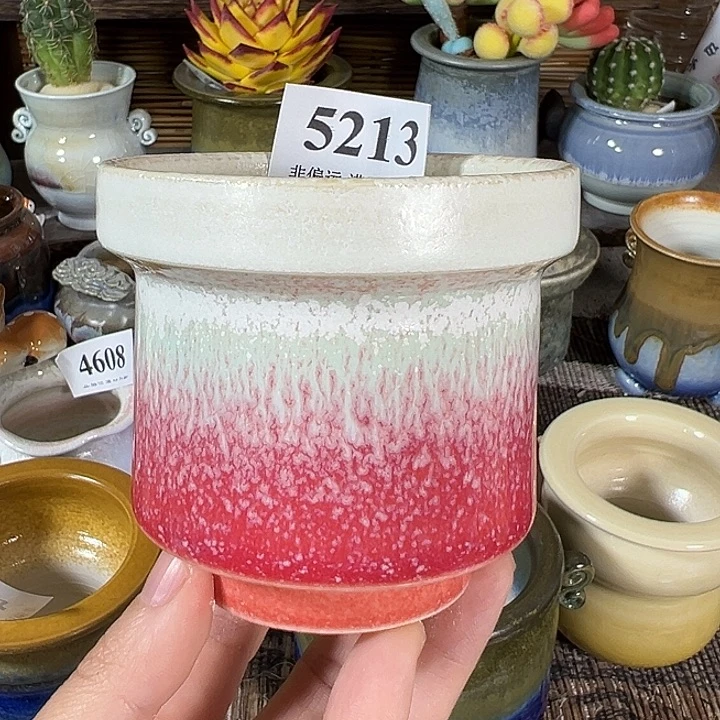 口7高7 手工花盆满30元包邮