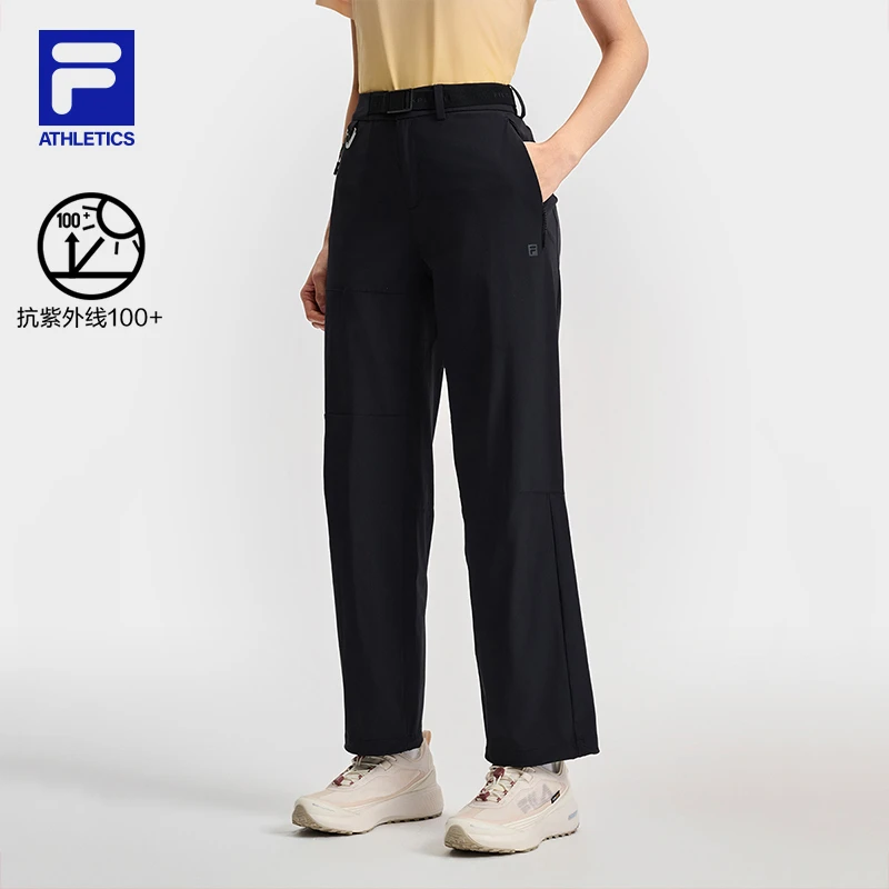 【休闲户外裤】FILA/斐乐女装夏季新款高弹透气梭织长裤A11W527806F