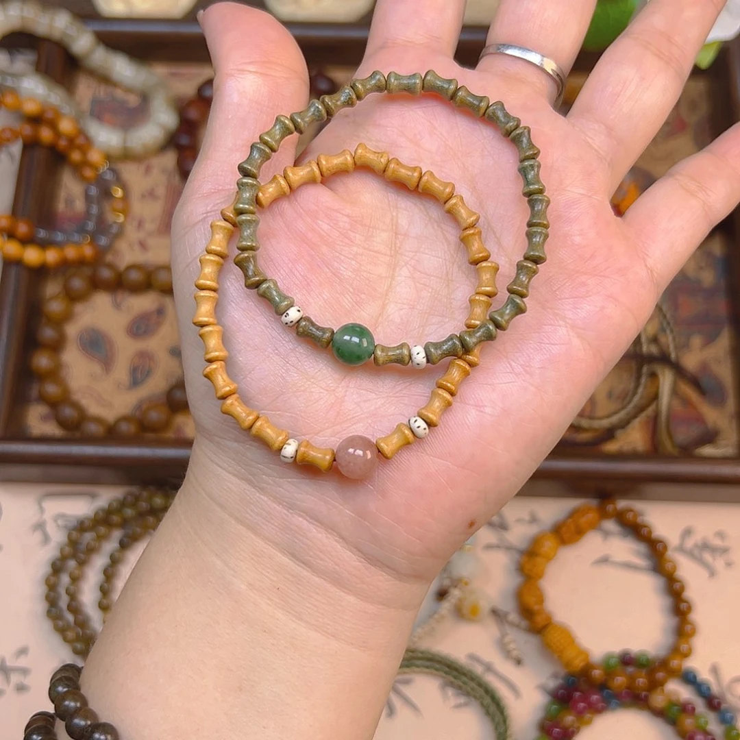 未镶嵌菩提手串芭比檀竹节，款式任选