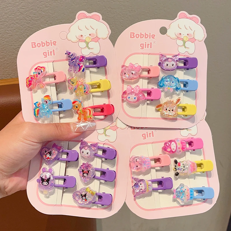 儿童可爱卡通库洛米发夹女童刘海夹宝宝宝莉碎发夹女孩不伤发头饰