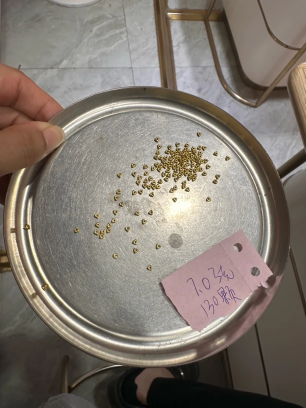 足金盘缠手串130颗珠珠