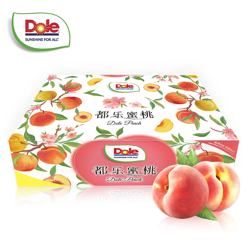 【都乐Dole】山东蜜桃3斤/4.5斤彩箱 约5-12只 脆软两吃 桃香浓郁
