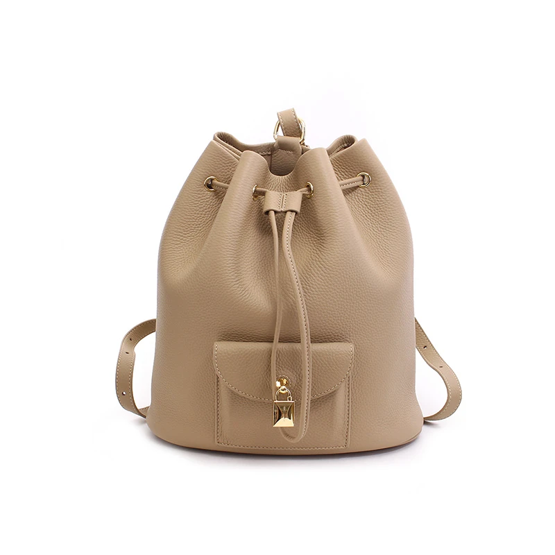 【董清子】【发发桶】新品简约百搭潮流时尚休闲双肩包23299