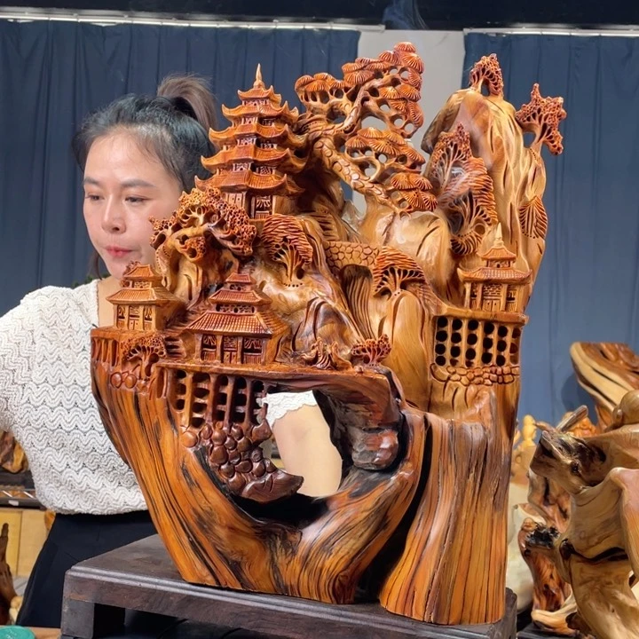 柏木（崖柏）山水倒流香送两盒香