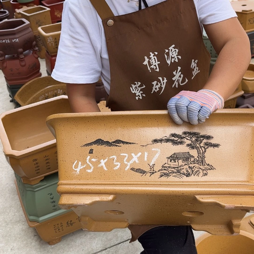 紫砂花盆盆景艺术
