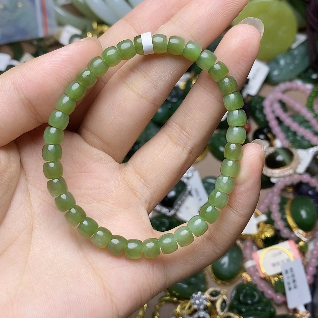 手串未镶嵌和田玉（碧玉）