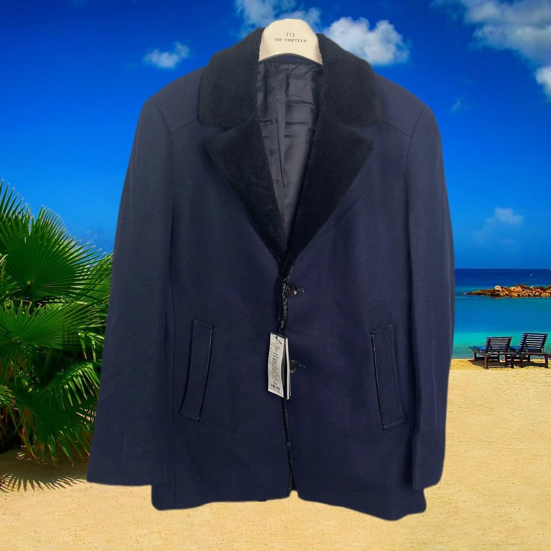 男装修身型厚款秋季大衣外套上衣百搭秋冬长款微瑕尾货