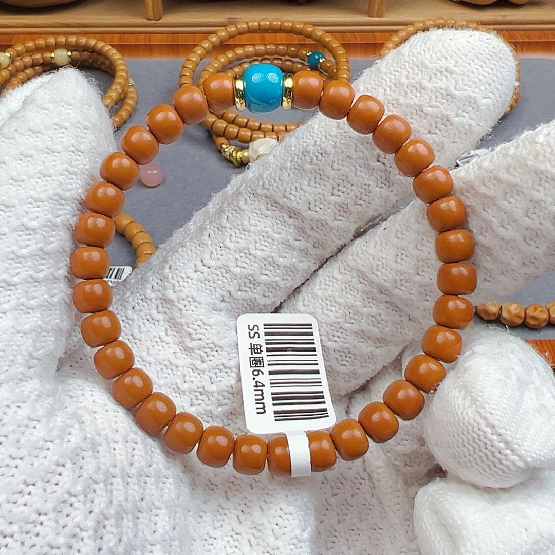 橄榄核手串橄榄核尖老挝老型单圈6.4