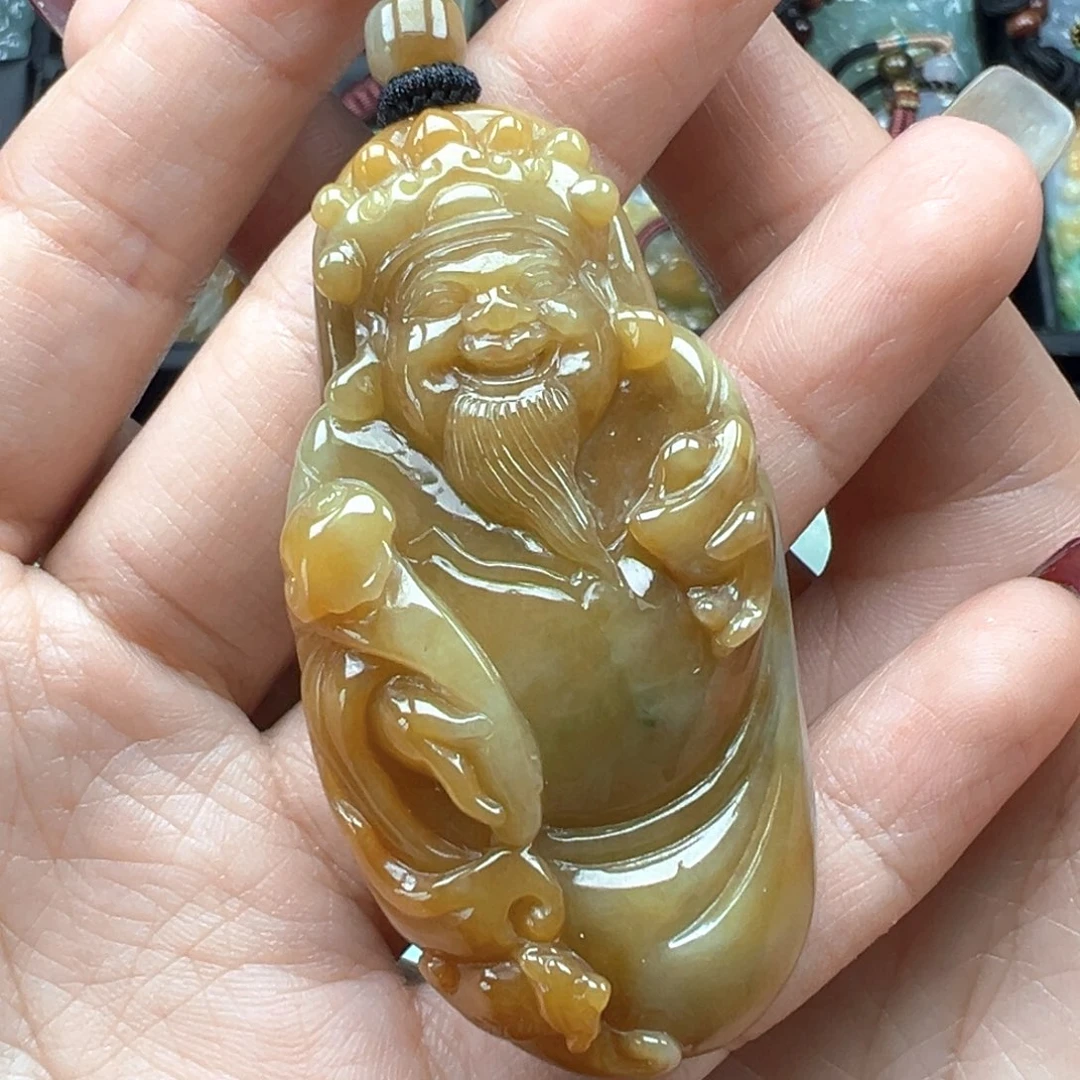 翡翠颈饰未镶嵌财爷