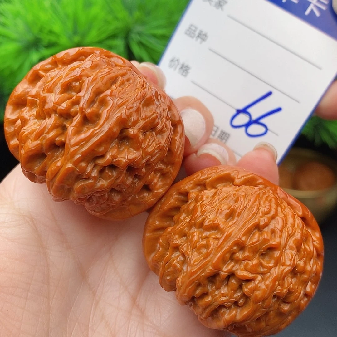 文玩核桃把件44球白66