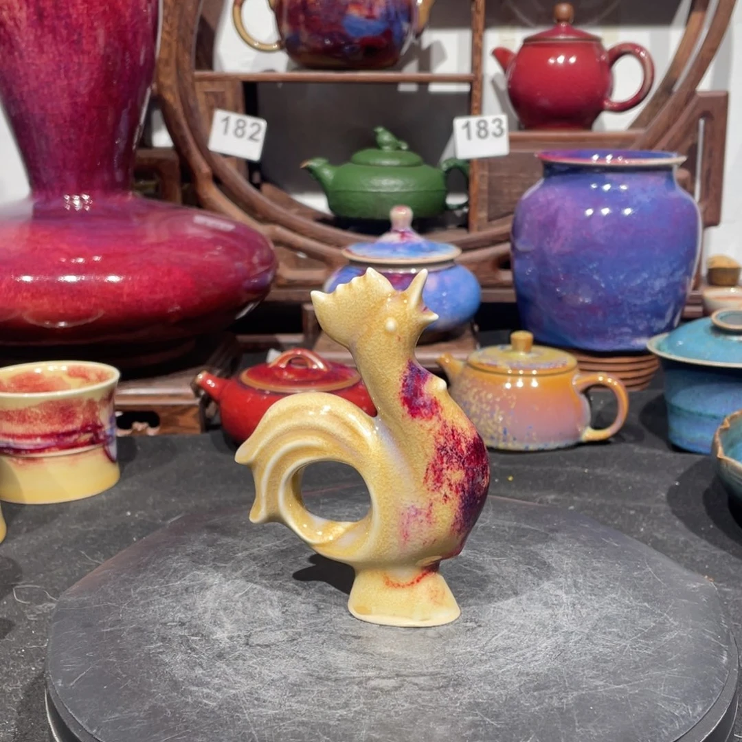 中国神后钧瓷摆件