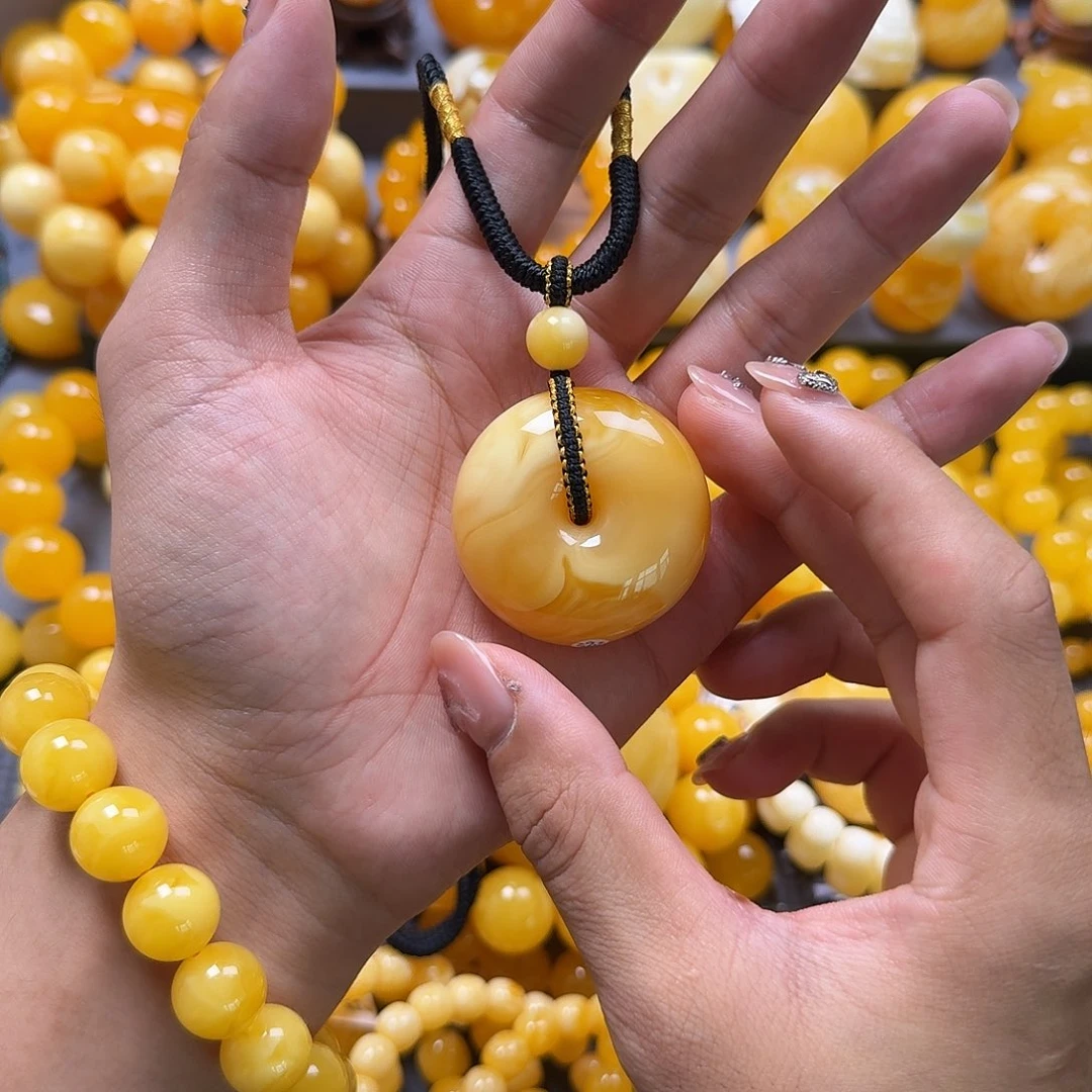 未镶嵌蜜蜡珠宝奇石平安扣