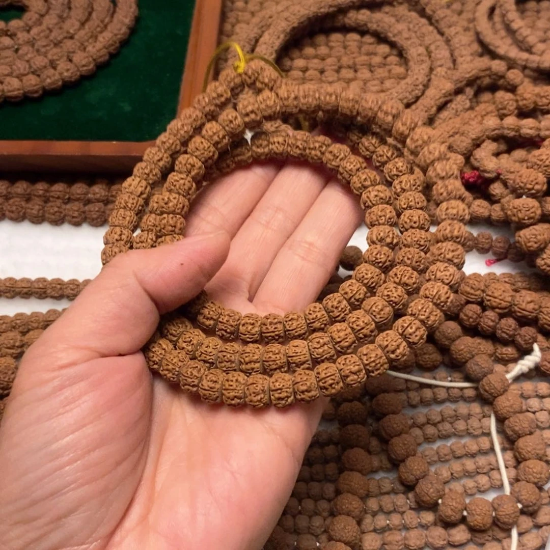 金刚菩提吊坠小*纯血老树王藏式108卡9