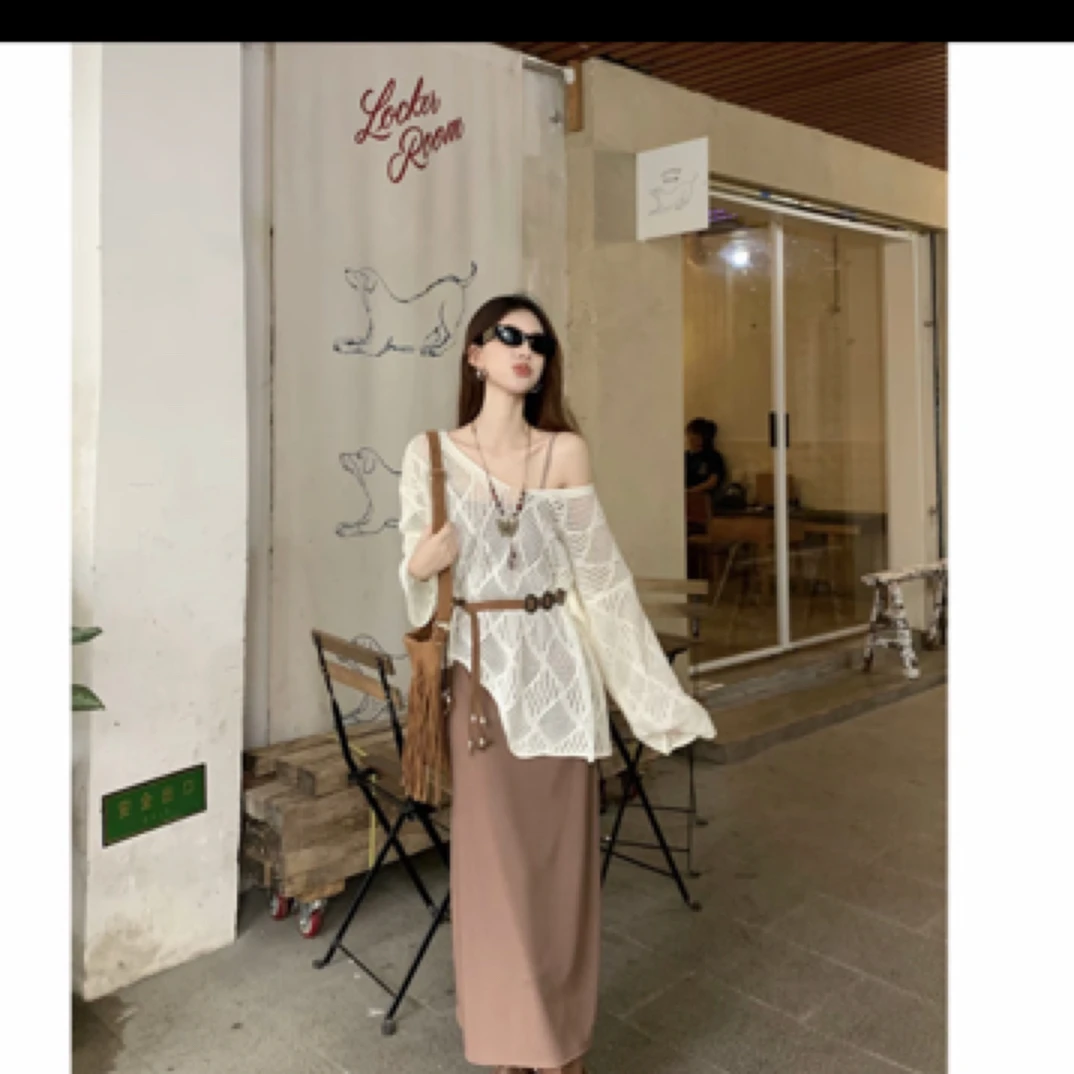 【小依专享】D3F3221XA时尚优雅套装-3221夏季气质裙子上衣蕾丝