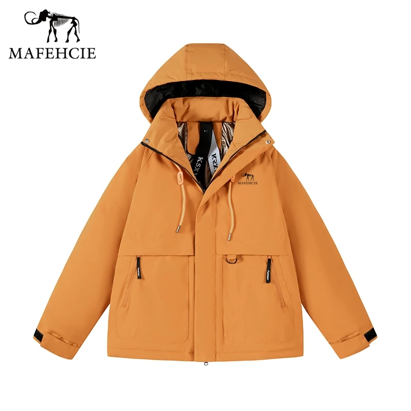 【MAFEHCIE 意大利猛犸象】男女同款高奢户外冲锋衣保暖棉服 M3601
