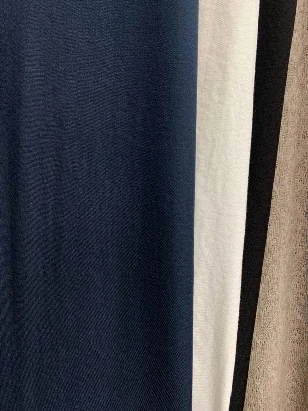 西沙麻布料 藏青色