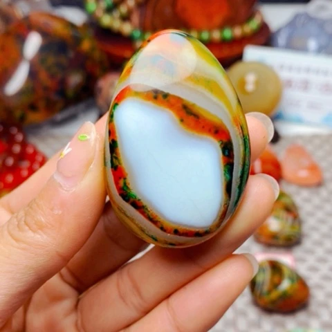 未镶嵌玛瑙/玉髓珠宝奇石雄*打孔不退不换