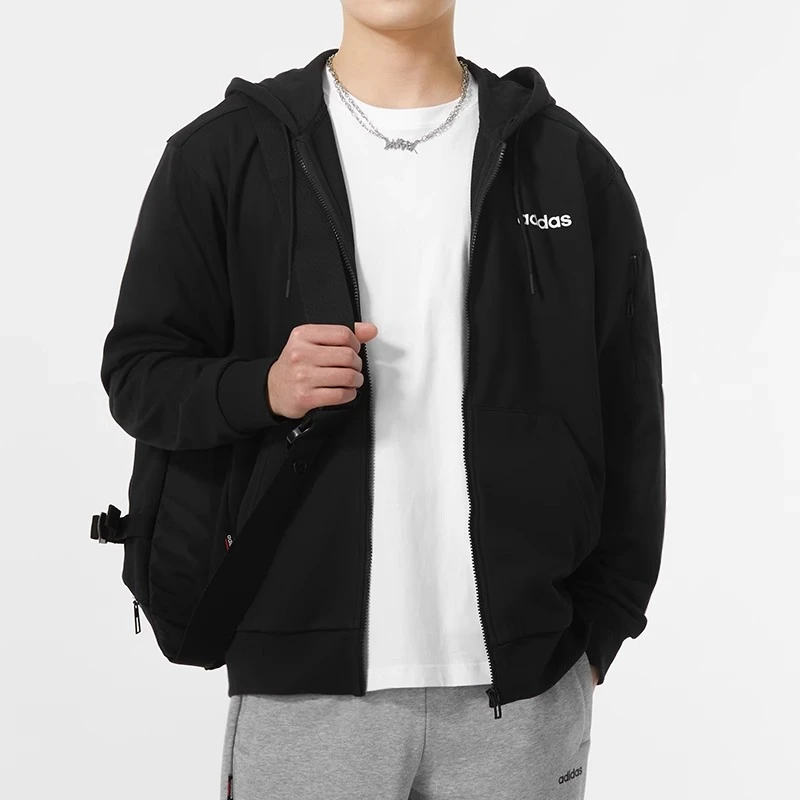 【蛇年换新】阿迪达斯 时尚新款运动连帽卫衣JF3324