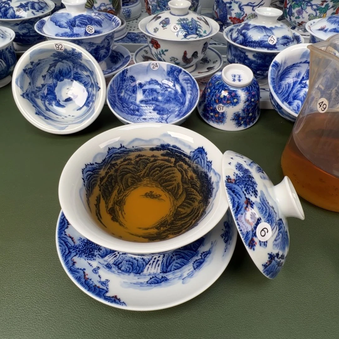 景德镇纯手工纯手绘茶具木木6