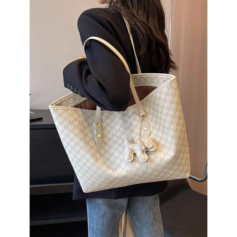 大容量包包女包2025新款百搭高级质感单肩包手提上课包通勤托特包