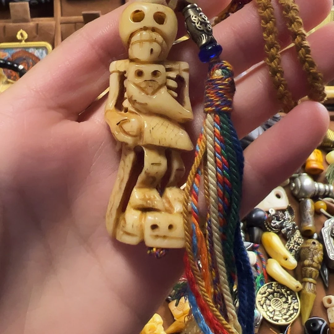 牛骨把件漂漂亮亮呆呆挂件