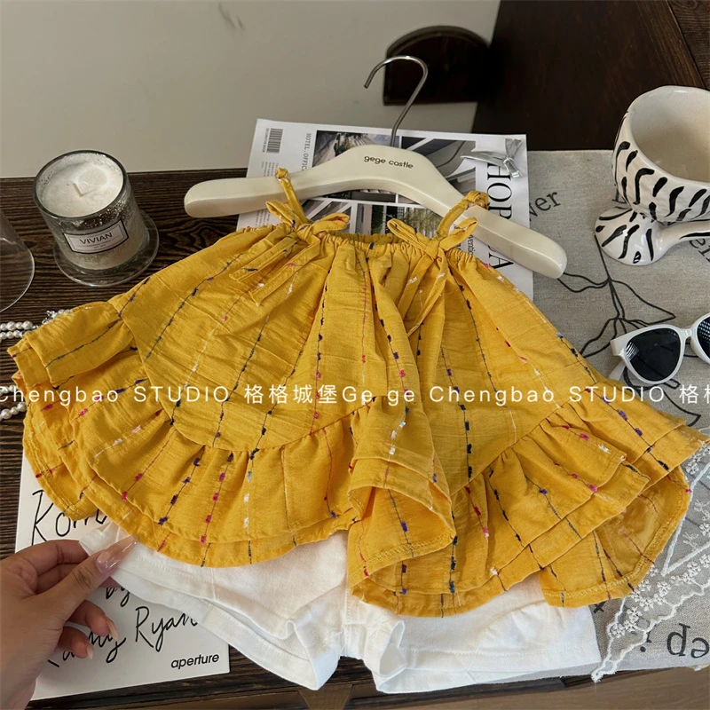 女童夏装套装2025新款韩版童装女宝宝夏季时髦两件套C372