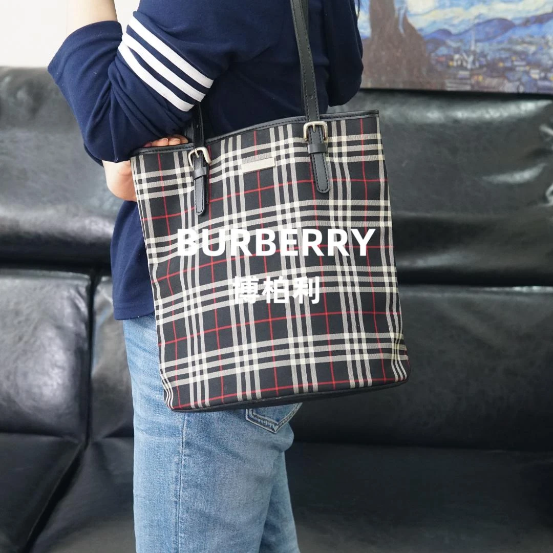 95新 BURBERRY/博柏利 巴宝莉/格纹单肩包/YT01316021/6021