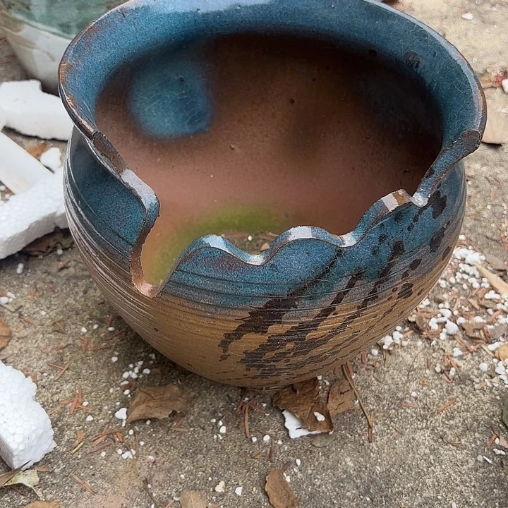 红陶缺口微瑕口径20*18